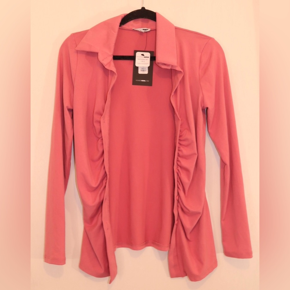Fashion Nova Pink Top and Pants Set